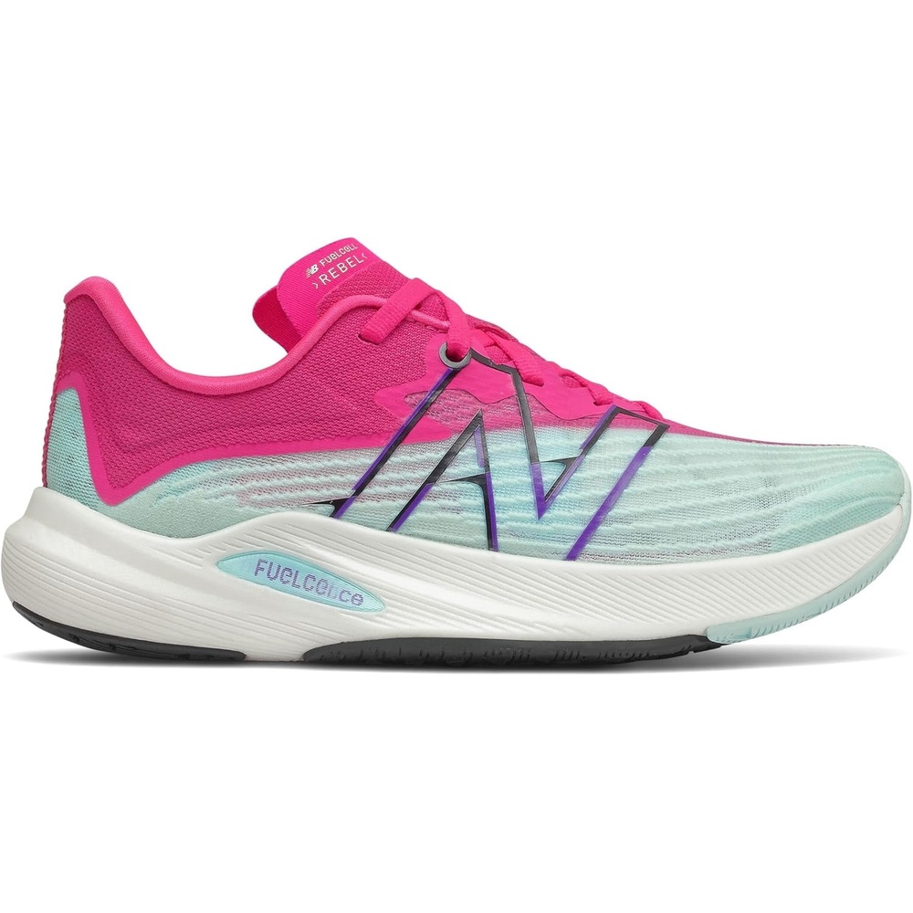 image:imageNew Balance Womens FuelCell Rebel Tr V2 Running ShoesPale Blue ChillPink Glo