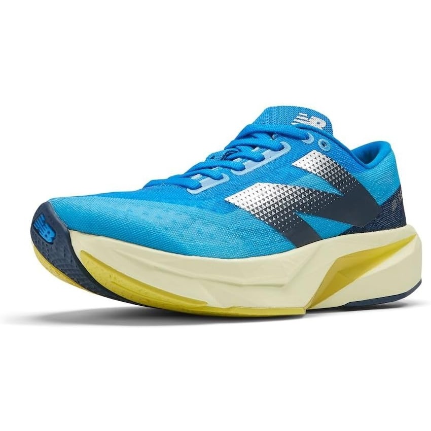 image:imageNew Balance Womens FuelCell Rebel V4  Road Running ShoesSpice BlueLimelightBlue Oasis