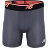 New Balance Men’s Mesh 5″ No-FLY Boxer Brief (4-Pack)(Black/Lead/Black/Dragonfly)