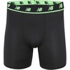 New Balance Men’s Mesh 5″ No-FLY Boxer Brief (4-Pack)(Black/Vivid Green/Lead/Black)