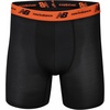 New Balance Men’s Mesh 5″ No-FLY Boxer Brief (4-Pack)(Team Navy/Light Navy Print/Team Orange/Black)