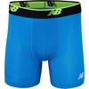 New Balance Men’s No Fly Boxer Brief Underwear with Jacquard Waistband, Breathable Lightweight, Moisture Wicking (3 Pack)(Pigment/Bolt/Team Royal)
