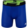 New Balance Men’s No Fly Boxer Brief Underwear with Jacquard Waistband, Breathable Lightweight, Moisture Wicking (3 Pack)(Pigment/Bolt/Team Royal)
