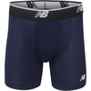 New Balance Men’s No Fly Boxer Brief Underwear with Jacquard Waistband, Breathable Lightweight, Moisture Wicking (3 Pack)(Team Red/Pigment/Team Royal)