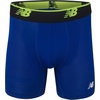 New Balance Men’s No Fly Boxer Brief Underwear with Jacquard Waistband, Breathable Lightweight, Moisture Wicking (3 Pack)(Team Royal/Hilite/Bolt)