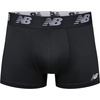 New Balance Men’s No Fly Trunks Underwear, Jacquard Waistband, Breathable Lightweight, Moisture Wicking (3 Pack)(Black/Black/Black)