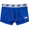 New Balance Men’s No Fly Trunks Underwear, Jacquard Waistband, Breathable Lightweight, Moisture Wicking (3 Pack)(Black/Team Royal/Concrete)