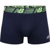 New Balance Men’s No Fly Trunks Underwear, Jacquard Waistband, Breathable Lightweight, Moisture Wicking (3 Pack)(Hi-lite/Steel/Pigment)