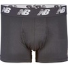 New Balance Men’s No Fly Trunks Underwear, Jacquard Waistband, Breathable Lightweight, Moisture Wicking (3 Pack)(Pigment/Pigment Woodgrain/Black)