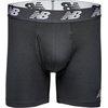 New Balance Men’s Performance Boxer Briefs with Fly, Breathable Stretch Underwear, Moisture Wicking, Soft Waistband (3 Pack)(Black/Pigment/Steel Woodgrain)