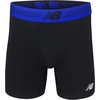 New Balance Men’s Performance Boxer Briefs with Fly, Breathable Stretch Underwear, Moisture Wicking, Soft Waistband (3 Pack)(Black/Steel/Pigment)