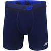 New Balance Men’s Performance Boxer Briefs with Fly, Breathable Stretch Underwear, Moisture Wicking, Soft Waistband (3 Pack)(Black/Steel/Pigment)