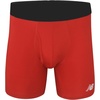 New Balance Men’s Performance Boxer Briefs with Fly, Breathable Stretch Underwear, Moisture Wicking, Soft Waistband (3 Pack)(Black/Team Red/Team Blue)
