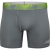 New Balance Men’s Performance Boxer Briefs with Fly, Breathable Stretch Underwear, Moisture Wicking, Soft Waistband (3 Pack)(Blue grey and Yellow)