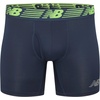 New Balance Men’s Performance Boxer Briefs with Fly, Breathable Stretch Underwear, Moisture Wicking, Soft Waistband (3 Pack)(Blue grey and Yellow)