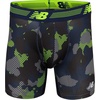 New Balance Men’s Performance Boxer Briefs with Fly, Breathable Stretch Underwear, Moisture Wicking, Soft Waistband (3 Pack)(Pigment/Steel/Camo)