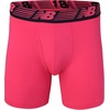 New Balance Men’s Performance Boxer Briefs with Fly, Breathable Stretch Underwear, Moisture Wicking, Soft Waistband (3 Pack)(Pink Zing/Pigment/Steel)