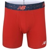 New Balance Men’s Performance Boxer Briefs with Fly, Breathable Stretch Underwear, Moisture Wicking, Soft Waistband (3 Pack)(Team Red/Black/Team Red Viper)