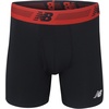 New Balance Men’s Performance Boxer Briefs with Fly, Breathable Stretch Underwear, Moisture Wicking, Soft Waistband (3 Pack)(Team Red/Black/Team Red Viper)