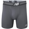 New Balance Men’s Performance Boxer Briefs with Fly, Breathable Stretch Underwear, Moisture Wicking, Soft Waistband (3 Pack)(Team Royal/Lead/Bolt)