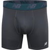New Balance Men’s Performance Boxer Briefs with Fly, Breathable Stretch Underwear, Moisture Wicking, Soft Waistband (3 Pack)(Techtonic Blue/Deep Jade/Thunder)