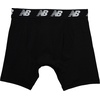 New Balance Mens Premium Performance 6″ Boxer Brief Underwear (Pack of 2)(Black/Black)