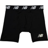 New Balance Mens Premium Performance 6″ Boxer Brief Underwear (Pack of 2)(Black/Black)