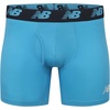 New Balance Mens Premium Performance 6″ Boxer Brief Underwear (Pack of 2)(Black/Polaris)
