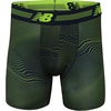 New Balance Men’s Ultra Soft Performance 6″ Boxer Briefs with No Fly (3 Pack)(Black/Hi-lite Shockwave/Energy Lime Pixel)