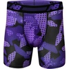 New Balance Men’s Ultra Soft Performance 6″ Boxer Briefs with No Fly (3 Pack)(Black/Pigment/Prism Purple Camo)