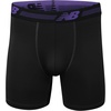 New Balance Men’s Ultra Soft Performance 6″ Boxer Briefs with No Fly (3 Pack)(Black/Pigment/Prism Purple Camo)