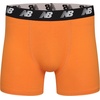 New Balance Men’s Velocity Cotton Breathable Lightweight No Fly Boxer Briefs Underwear (3 Pack)(Black/Varsity Orange/Dress Blues/Plum)
