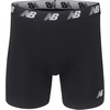 New Balance Men’s Velocity Cotton Breathable Lightweight No Fly Boxer Briefs Underwear (3 Pack)(Prism Purple/Lead/Black)