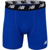 New Balance Men’s Velocity Cotton Breathable Lightweight No Fly Boxer Briefs Underwear (3 Pack)(Team Royal/Black/Team Red/Dark Heather Grey)