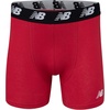New Balance Men’s Velocity Cotton Breathable Lightweight No Fly Boxer Briefs Underwear (3 Pack)(Team Royal/Black/Team Red/Dark Heather Grey)