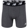 New Balance Men’s Velocity Cotton Breathable Lightweight No Fly Boxer Briefs Underwear (3 Pack)(Team Royal/Dark Heather/Team Royal/Dark Heather)