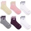 New Balance Unisex Adult Performance Cushioned Ankle Socks – 6 Pairs – Moisture Wicking(Pink Assorted)