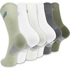New Balance Unisex Adult Performance Cushioned Crew Socks – 6 & 12 Pairs – Moisture Wicking(Green Assorted)