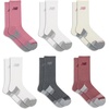 New Balance Unisex Adult Performance Cushioned Crew Socks – 6 & 12 Pairs – Moisture Wicking(Pink Assorted)