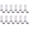 New Balance Unisex Adult Performance Cushioned Crew Socks – 6 & 12 Pairs – Moisture Wicking(White (12 Pairs))