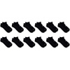 New Balance Unisex Adult Performance Cushioned No Show Socks – 6 & 12 Pairs – Moisture Wicking(Black (12 Pairs))