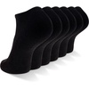 New Balance Unisex Adult Performance Cushioned No Show Socks – 6 & 12 Pairs – Moisture Wicking(Black (6 Pairs))