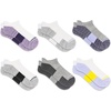New Balance Unisex Adult Performance Cushioned No Show Socks – 6 & 12 Pairs – Moisture Wicking(Black Assorted Tab (6 Pairs))