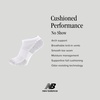 New Balance Unisex Adult Performance Cushioned No Show Socks – 6 & 12 Pairs – Moisture Wicking(Black Assorted Tab (6 Pairs))