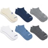 New Balance Unisex Adult Performance Cushioned No Show Socks – 6 & 12 Pairs – Moisture Wicking(Blue Assorted (6 Pairs))