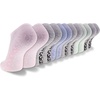 New Balance Unisex Adult Performance Cushioned No Show Socks – 6 & 12 Pairs – Moisture Wicking(Grey (12 Pairs))