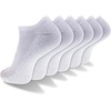 New Balance Unisex Adult Performance Cushioned No Show Socks – 6 & 12 Pairs – Moisture Wicking(White (6 Pairs))