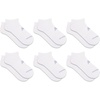 New Balance Unisex Adult Performance Cushioned No Show Socks – 6 & 12 Pairs – Moisture Wicking(White (6 Pairs))