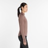 New Balance womens Athletics Heat Grid 1/2 Zip(Earth Shadow Heather)