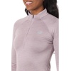 New Balance womens Athletics Heat Grid 1/2 Zip(Ice Wine Heather)